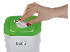 Ультразвуковой увлажнитель воздуха Ballu UHB-205 белый/зеленый